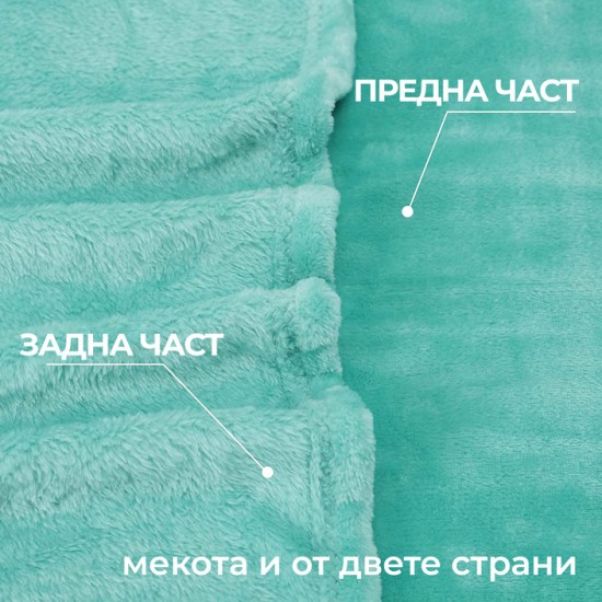 Pătură HIT în aqua 150x210 cm.