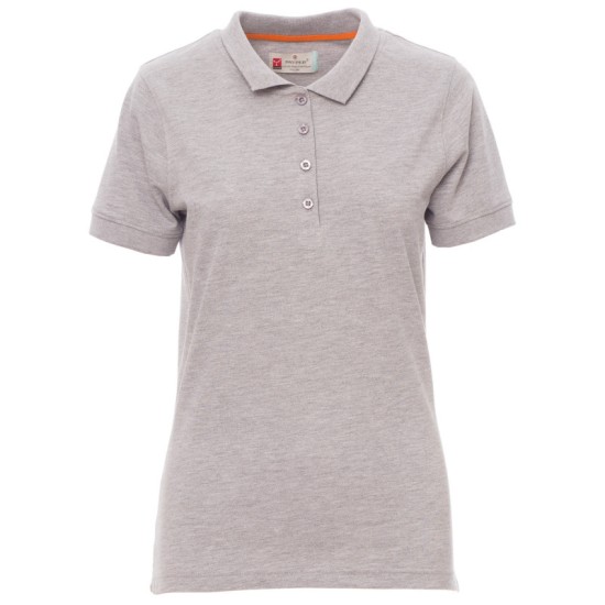Tricou pentru femei cu guler PAYPER VENICE - melanj gri