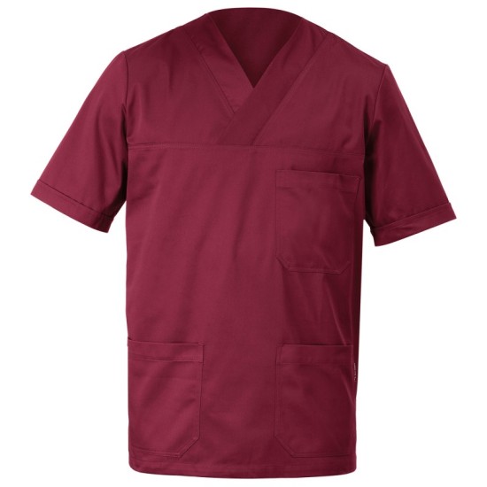 Bluza medicala pentru bărbați, culoare bordo SIMONE