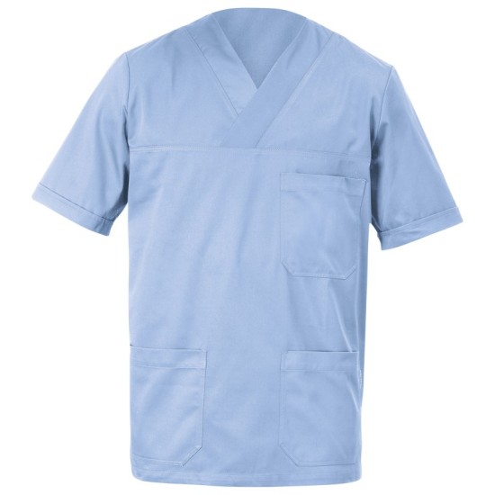 Bluza medicala de barbati albastră deschisă SIMONE
