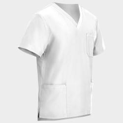 Tunica medicală pentru bărbați NOBBY Alb