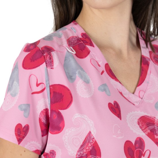Tunică medicală pentru femei ISABELLA - Love is in the air