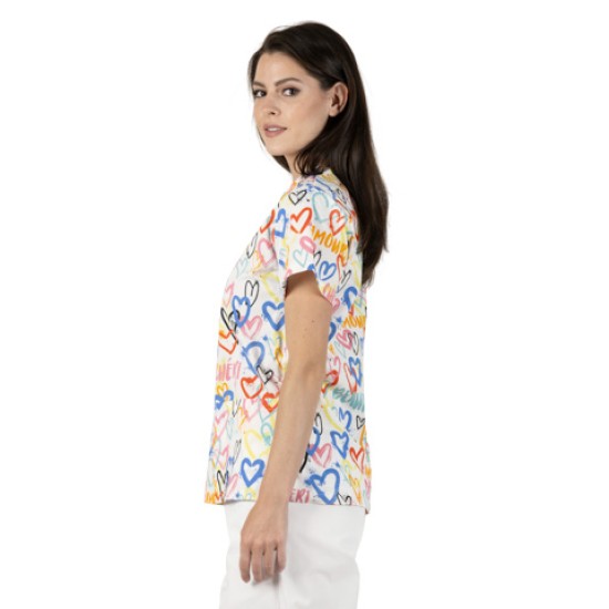 Tunică medicală pentru femei BAMBINA I Inimi