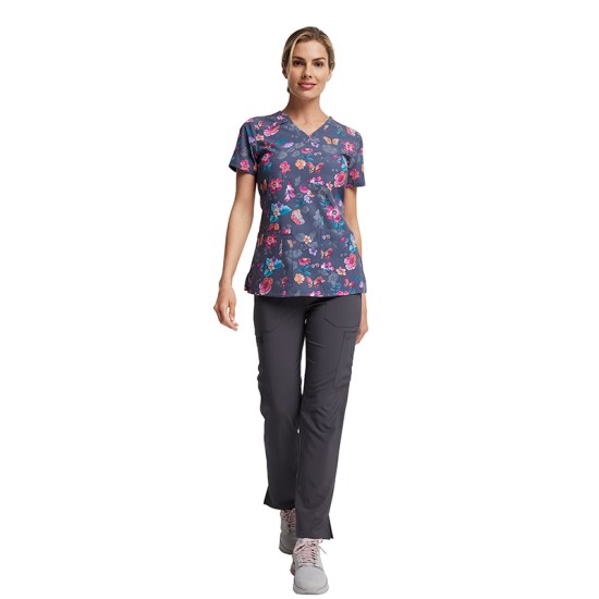 Tunică medicală EDS DK616 - Butterflies Abloom