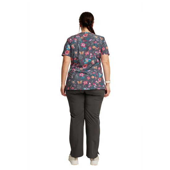 Tunică medicală EDS DK616 - Butterflies Abloom