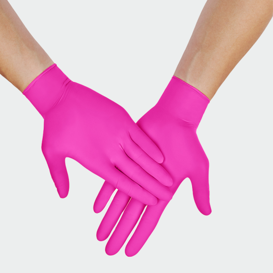 Mănuși pentru activități medicale și cosmetice - magenta