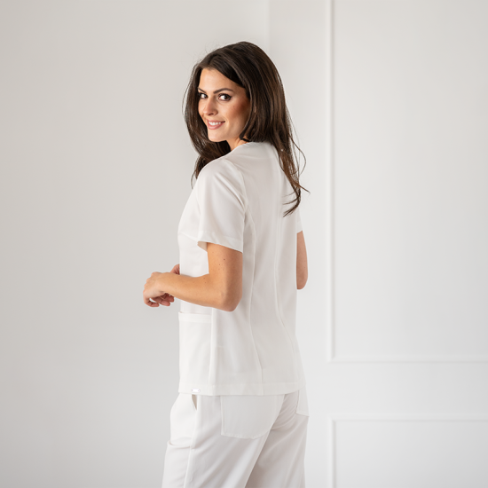Tunică medicală VICTORIA - Alb