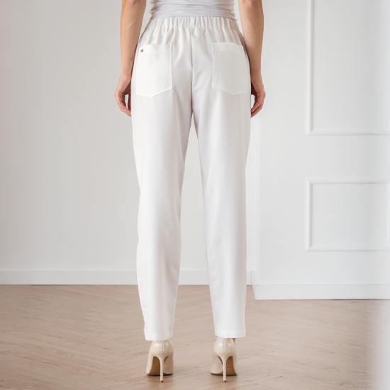 Pantaloni medicali VIOLA - Alb