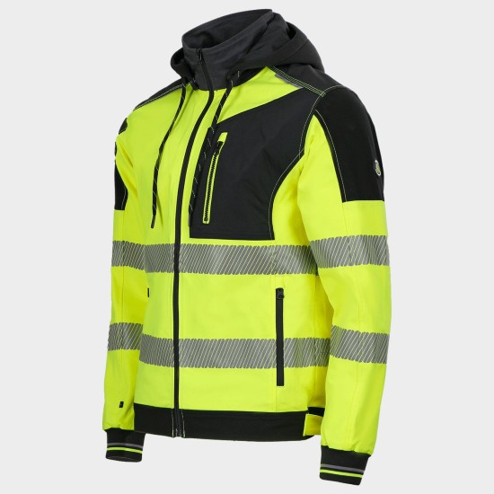 Jachetă de lucru REVOLT HV 4STRETCH YELLOW  