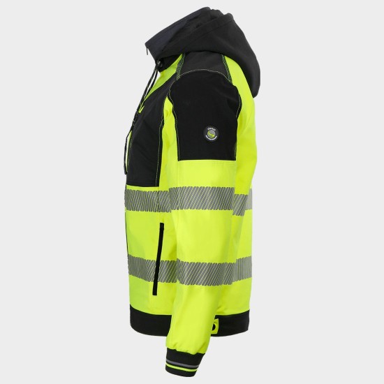Jachetă de lucru REVOLT HV 4STRETCH YELLOW  
