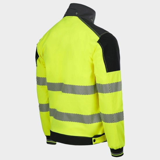 Jachetă de lucru REVOLT HV 4STRETCH YELLOW  