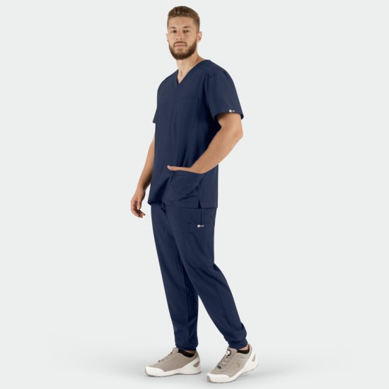 Îmbrăcăminte medicală set MATTEO - Albastru închis 