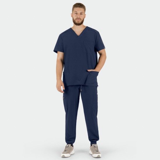 Îmbrăcăminte medicală set MATTEO - Albastru închis 