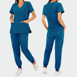 Pantaloni medicali RICCI – Albastru caribian