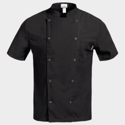 Tunică pentru bucătari cu mâneci scurte NAPOLI 2.0 BLACK  