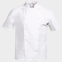 Tunică pentru bucătari cu mâneci scurte NAPOLI 2.0 WHITE  