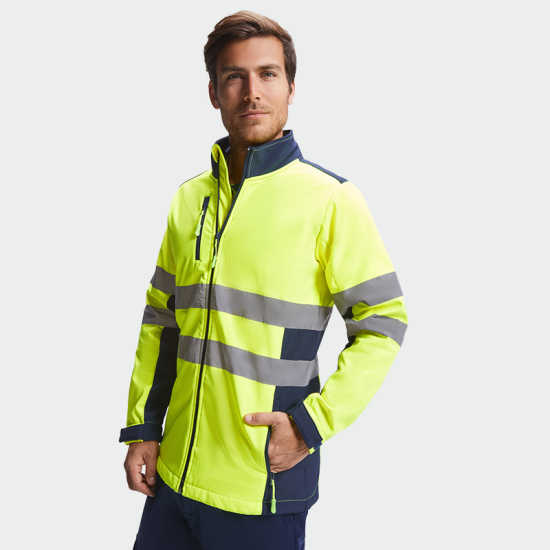Jachetă softshell reflectorizantă ANTARES HV - Galben