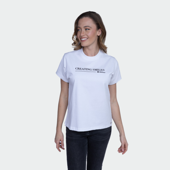 Tricou pentru femei Creating Smiles – Alb