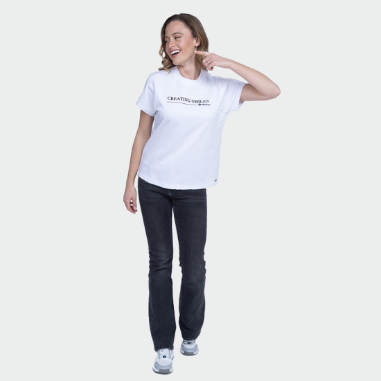Tricou pentru femei Creating Smiles – Alb