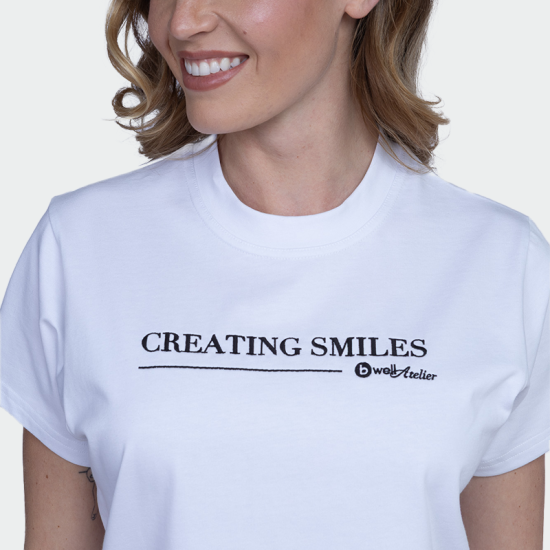 Tricou pentru femei Creating Smiles – Alb