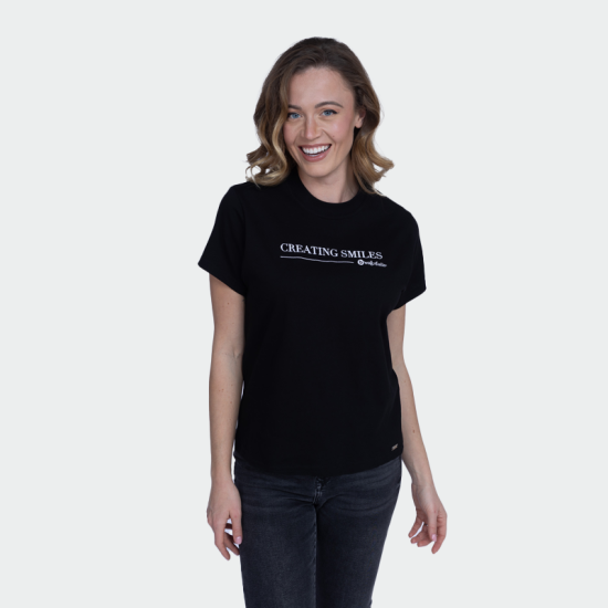 Tricou pentru femei Creating Smiles – Negru