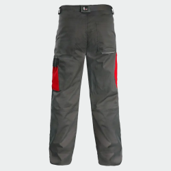Pantalonii de lucru CEFEUS Trousers - gri/rosu