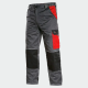 Pantalonii de lucru CEFEUS Trousers - gri/rosu