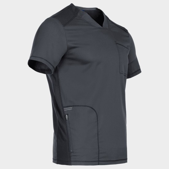 Tunică medicală bărbați CHEROKEE V-NECK GREY WWE603