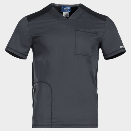 Tunică medicală bărbați CHEROKEE V-NECK GREY WWE603