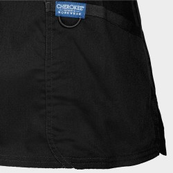 Tunică medicală pentru femei CHEROKEE WRAP BLACK WWE610