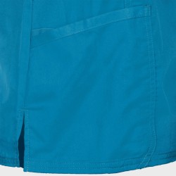 Tunică medicală pentru femei CHEROKEE WRAP CARIBBEAN BLUE WWE610