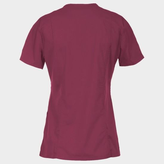 Tunică medicală pentru femei CHEROKEE WRAP BURGUNDY WWE610