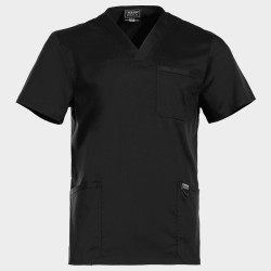 Tunică medicală bărbați V-NECK BLACK WWE670