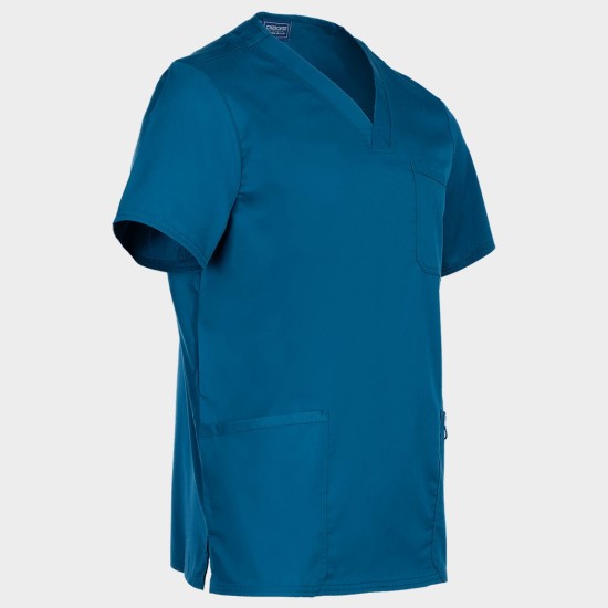 Tunică medicală bărbați CHEROKEE V-NECK CARIBBEAN BLUE WWE670