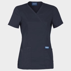 Tunică medicală pentru femei CHEROKEE WRAP GREY WWE610