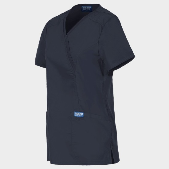 Tunică medicală pentru femei CHEROKEE WRAP GREY WWE610