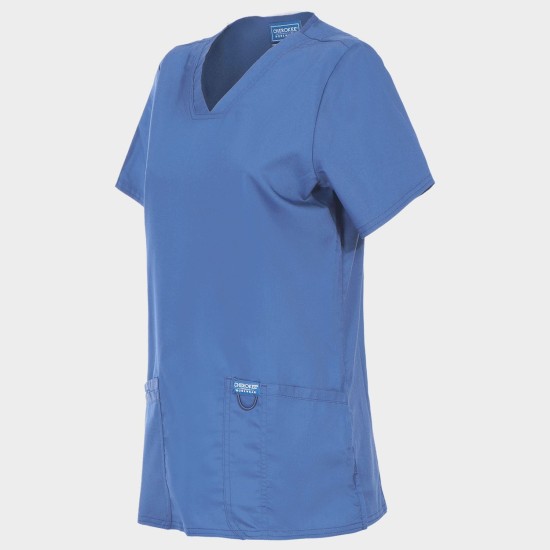 Tunică medicală de damă CHEROKEE V-NECK LIGHT BLUE WWE620