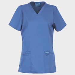 Tunică medicală de damă CHEROKEE V-NECK LIGHT BLUE WWE620