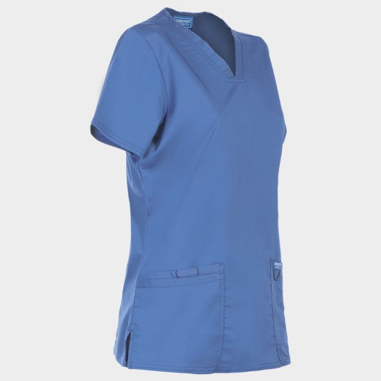 Tunică medicală de damă CHEROKEE V-NECK LIGHT BLUE WWE620