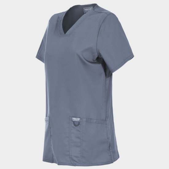Tunică medicală de damă CHEROKEE V-NECK GREY WWE620