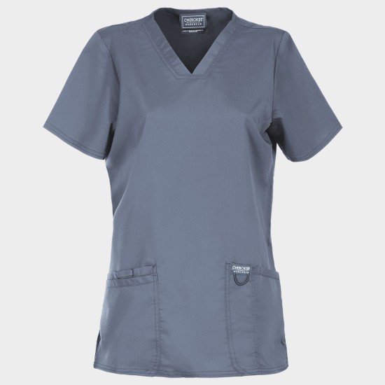 Tunică medicală de damă CHEROKEE V-NECK GREY WWE620