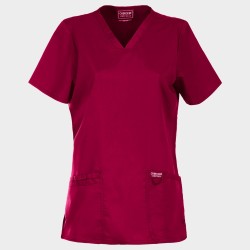 Tunică medicală de damă CHEROKEE V-NECK BURGUNDY WWE620