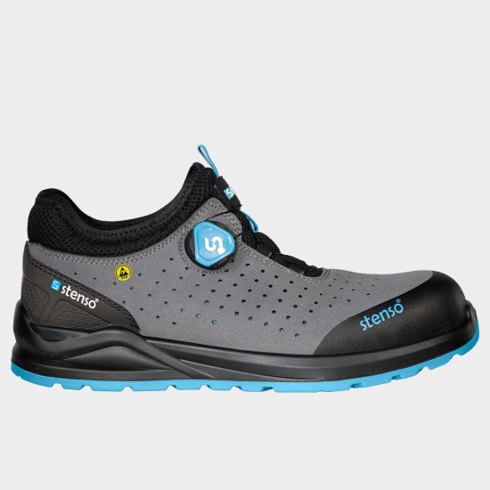 Pantofi de protecție JETT ULTRA S1PS ESD GREY/BLUE