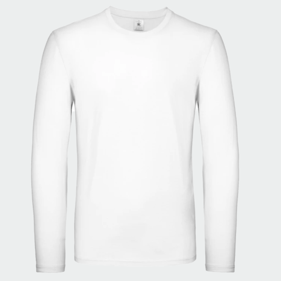 Bluza cu mânecă lungă #E150 LSL - alb