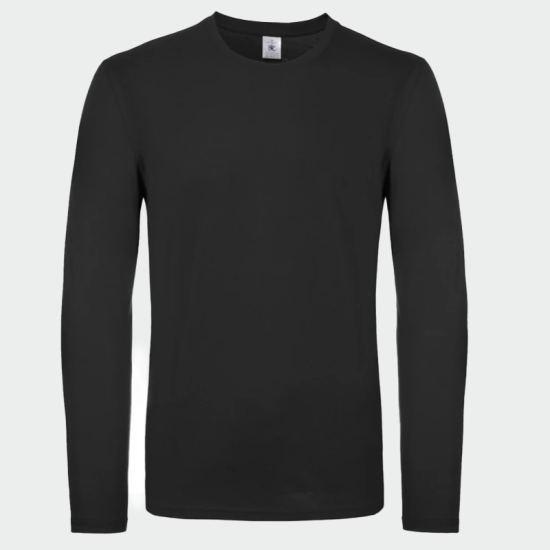 Bluza cu mânecă lungă #E150 LSL - negru