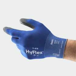 Mănuși din poliuretan HyFlex 11-618 - bleumarin