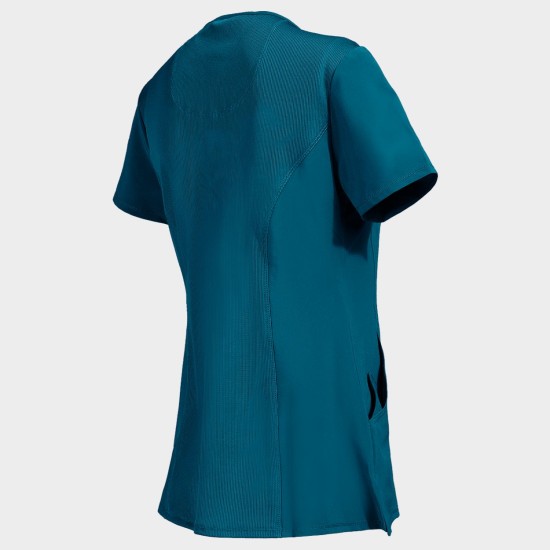 Tunică medicală damă CHEROKEE WRAP PETROL CKE2625A