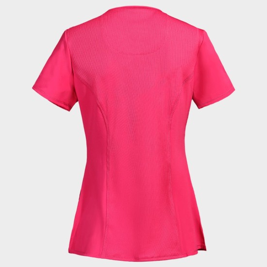 Tunică medicală damă CHEROKEE WRAP PINK CKE2625A