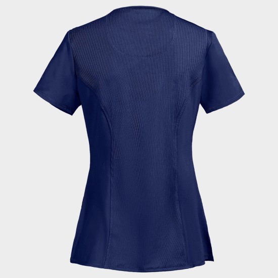 Tunică medicală damă CHEROKEE WRAP DARK BLUE CKE2625A