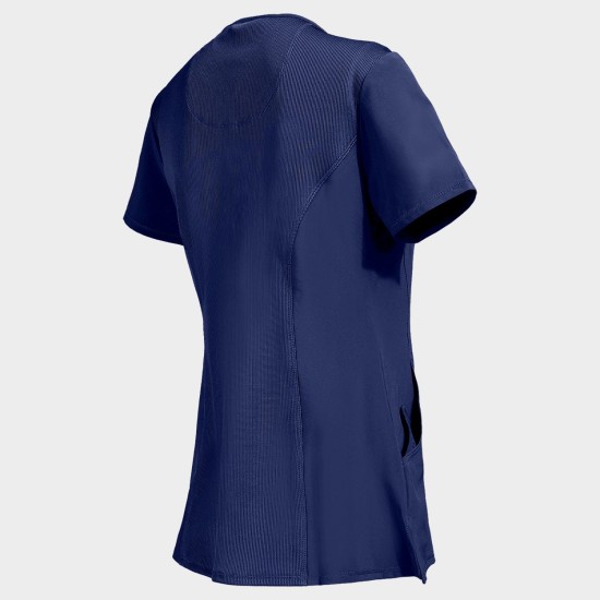 Tunică medicală damă CHEROKEE WRAP DARK BLUE CKE2625A